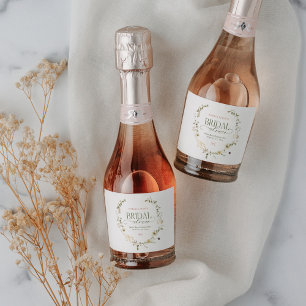 Étiquettes Pour Bouteilles De Vin Mousseux Jardin Fantaisiste de Conte de Fées & Nœuds pour l