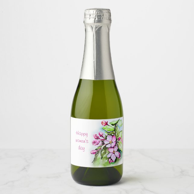 Étiquettes Pour Bouteilles De Vin Mousseux Joyeux anniversaire (Devant)