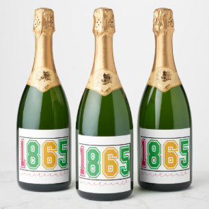Étiquettes Pour Bouteilles De Vin Mousseux Juneteenth - Histoire des Noirs