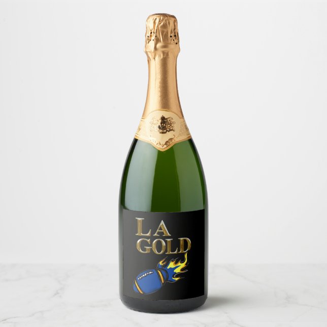 ÉTIQUETTES POUR BOUTEILLES DE VIN MOUSSEUX LA GOLD (Devant)