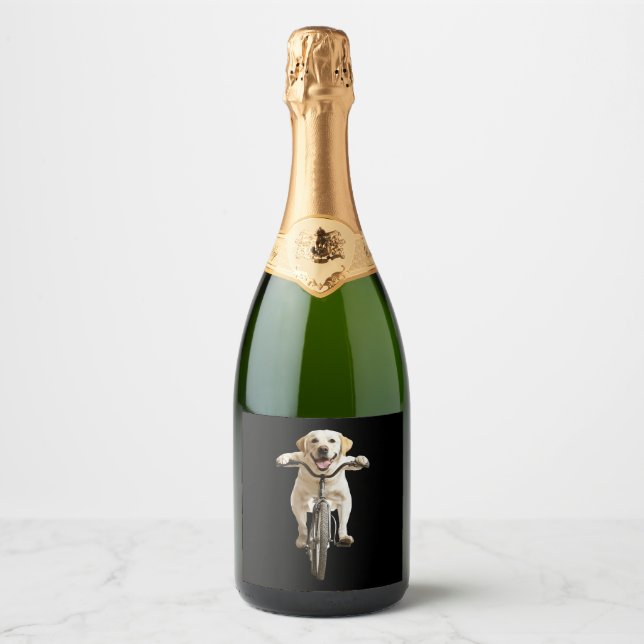Étiquettes Pour Bouteilles De Vin Mousseux Labrador Retriever    (Devant)