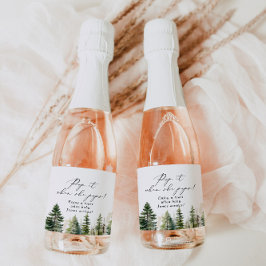 Étiquettes Pour Bouteilles De Vin Mousseux L'aventure attend la forêt Pop it quand elle pops