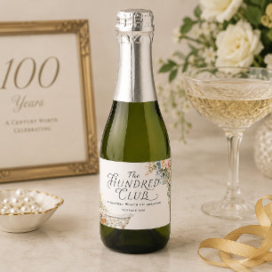 Étiquettes Pour Bouteilles De Vin Mousseux Le 100e anniversaire du Hundred Club