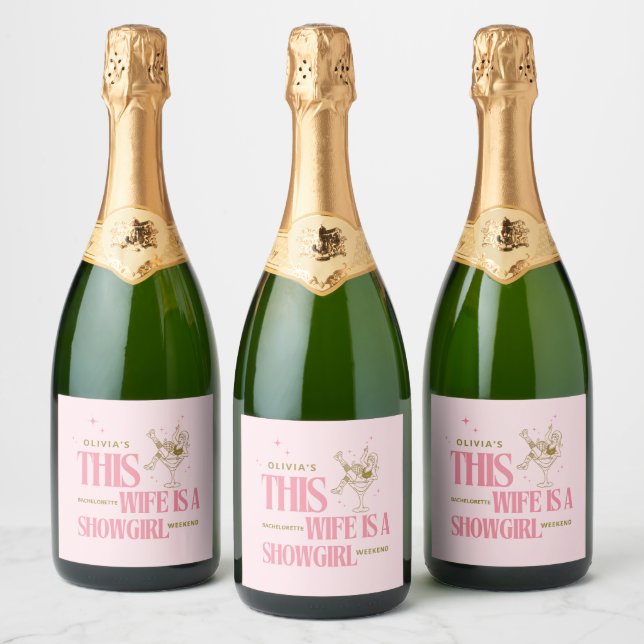 Étiquettes Pour Bouteilles De Vin Mousseux L'épouse est une itinéraire de week-end de célibat (Bouteilles)