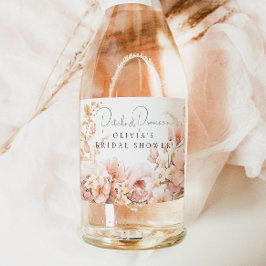 Étiquettes Pour Bouteilles De Vin Mousseux Les pétales et le Prosecco