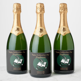 Étiquettes Pour Bouteilles De Vin Mousseux Livre Vert Et Qualité