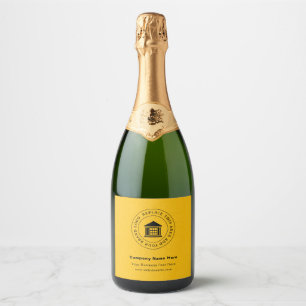 Étiquettes Pour Bouteilles De Vin Mousseux Logo d'entreprise Name Site
