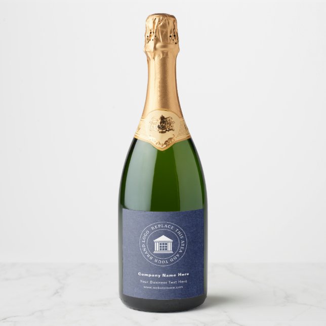Étiquettes Pour Bouteilles De Vin Mousseux Logo d'entreprise | Name | Site (Devant)