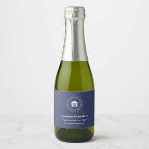 Étiquettes Pour Bouteilles De Vin Mousseux Logo d'entreprise Name Site Slogan