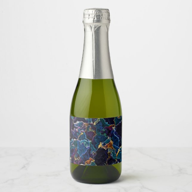 Étiquettes Pour Bouteilles De Vin Mousseux Marche à huile (Devant)