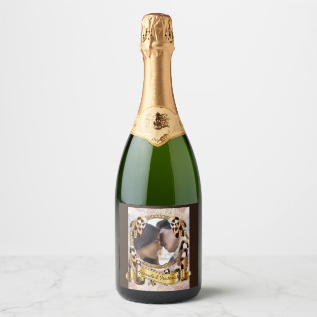 Étiquettes Pour Bouteilles De Vin Mousseux Mariage Dream Catcher (Devant)