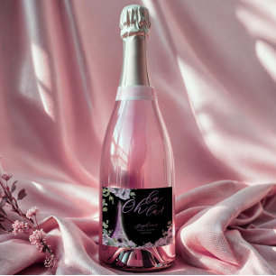 Étiquettes Pour Bouteilles De Vin Mousseux Mariage Parisien Oh La La