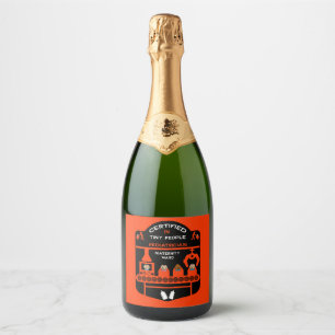 Étiquettes Pour Bouteilles De Vin Mousseux Médecin pédiatrique Merci Cadeau