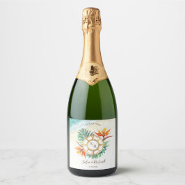 Étiquettes Pour Bouteilles De Vin Mousseux Merci Compass mariage Destination Passport