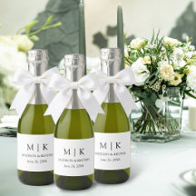 Monogramme de mariage minimaliste moderne Mini