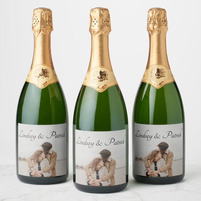 Étiquettes Pour Bouteilles De Vin Mousseux Photo (Bouteilles)