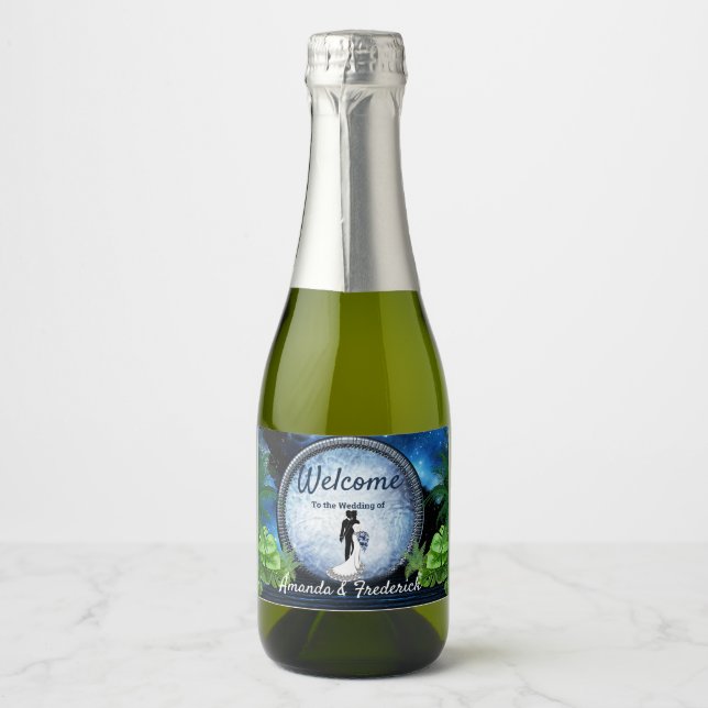 Étiquettes Pour Bouteilles De Vin Mousseux Portail Galaxy (Devant)