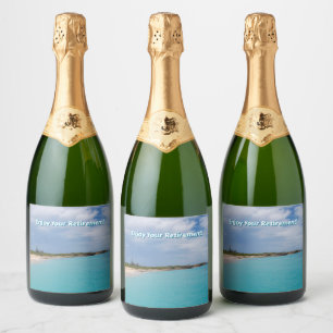 Étiquettes Pour Bouteilles De Vin Mousseux Profitez de votre retraite