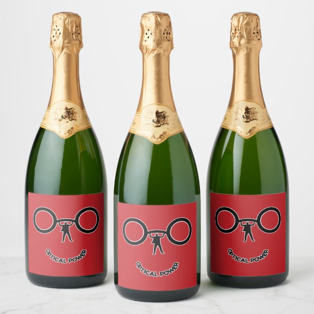 Étiquettes Pour Bouteilles De Vin Mousseux Puissance optique (Bouteilles)