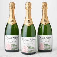 Reflet du Merci Mariage rose simple