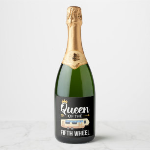 Étiquettes Pour Bouteilles De Vin Mousseux Reine de la cinquième roue I