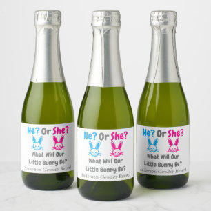 Étiquettes Pour Bouteilles De Vin Mousseux Révélation du genre du petit lapin