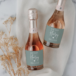 Étiquettes Pour Bouteilles De Vin Mousseux Sip Sip Hooray Bachelorette Party Favoriser