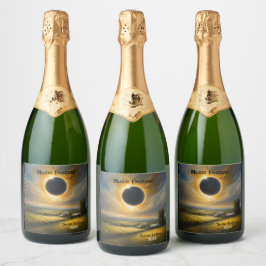 Étiquettes Pour Bouteilles De Vin Mousseux Solar Eclipse Farm Midwest Personnaliser Ensemble