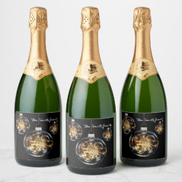 Étiquettes Pour Bouteilles De Vin Mousseux Souhaitez à quelqu'un un heureux et réussi nouveau