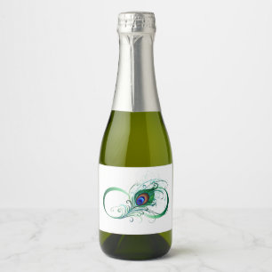 Étiquettes Pour Bouteilles De Vin Mousseux Symbole de l'Infinity
