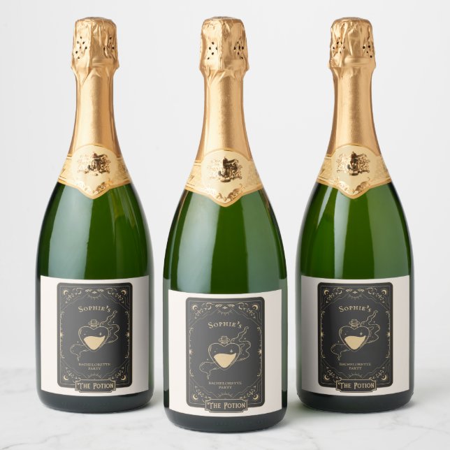 Étiquettes Pour Bouteilles De Vin Mousseux Tarot ésotérique Fortune (Bouteilles)