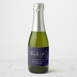 Étiquettes Pour Bouteilles De Vin Mousseux Thème Mariage céleste du ciel étoilé et de la lune
