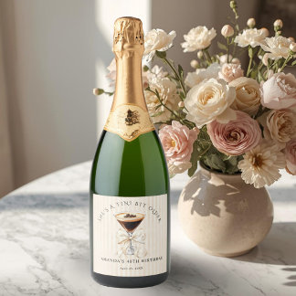 Étiquettes Pour Bouteilles De Vin Mousseux Tini Bit Older Espresso Martini