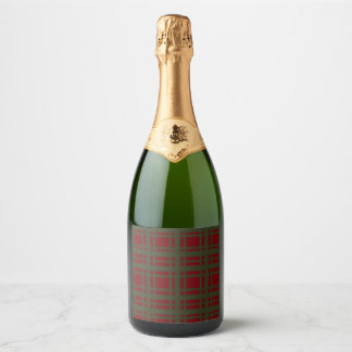 Étiquettes Pour Bouteilles De Vin Mousseux Vert traditionnel Noël Rouge Grand Plat