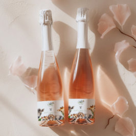 Étiquettes Pour Bouteilles De Vin Mousseux Wild One Safari Animal Jungle Baby shower