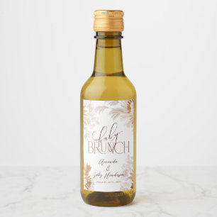 Étiquettes Pour Bouteilles De Vin Pampas Neutre Brunch Bébé