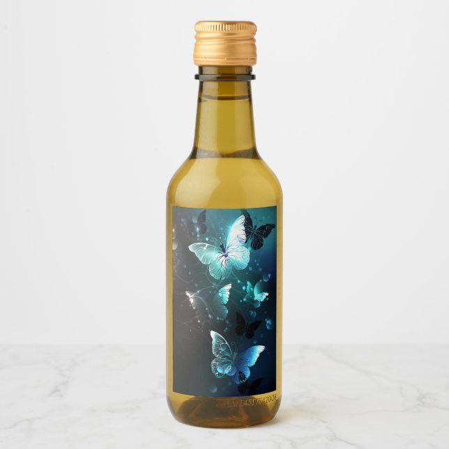 Étiquettes Pour Bouteilles De Vin Papillons de nuit (Devant)