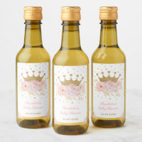 Princesse Couronne Rose Floral Baby Girl Favore