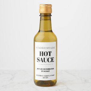 Étiquettes Pour Bouteilles De Vin Sauce piquante générique personnalisable
