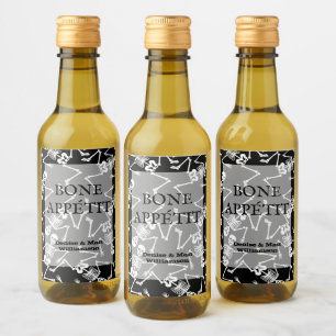 Étiquettes Pour Bouteilles De Vin Skeletons Mini