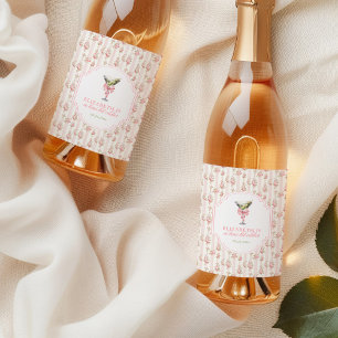 Étiquettes Pour Bouteilles De Vin 'Tini Bit Ancien Martini Coquette Anniversaire