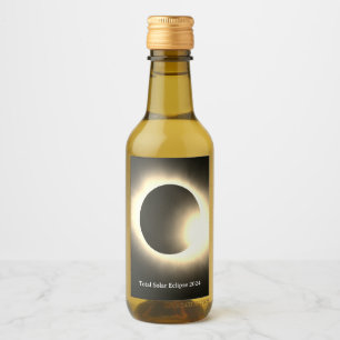 Étiquettes Pour Bouteilles De Vin Total éclipse solaire 2024