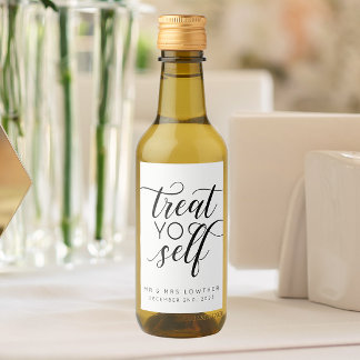 Étiquettes Pour Bouteilles De Vin Traitez votre autocalligraphie Style Mariage