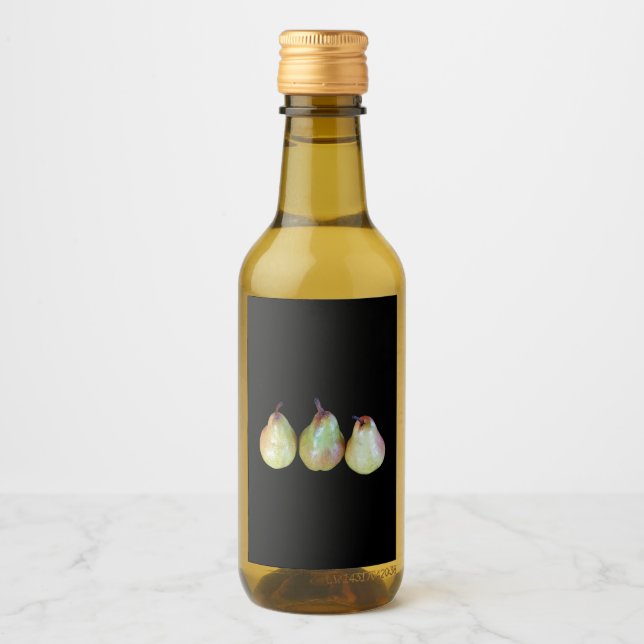 Étiquettes Pour Bouteilles De Vin Trio de poires (Devant)