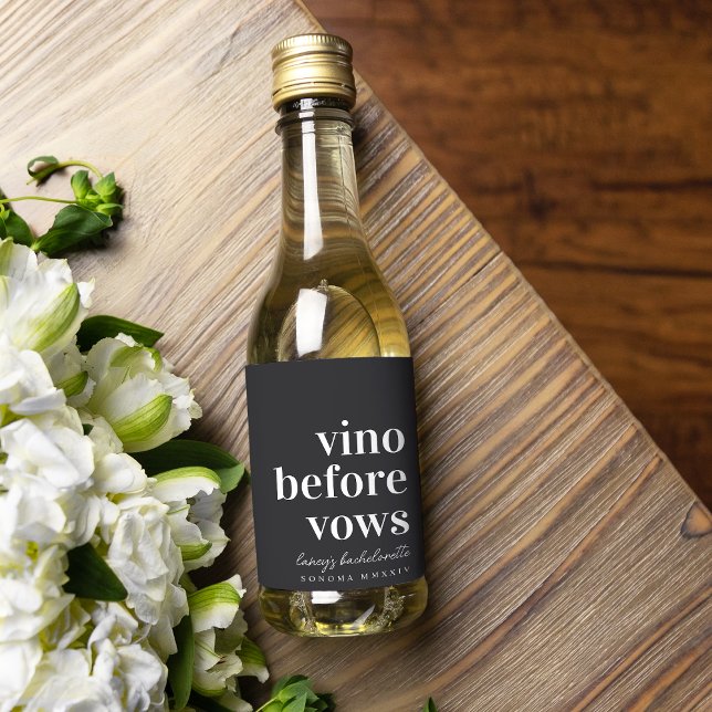 Étiquettes Pour Bouteilles De Vin Vino Avant Vows Vine Pays Bachelortie (Créateur téléchargé)