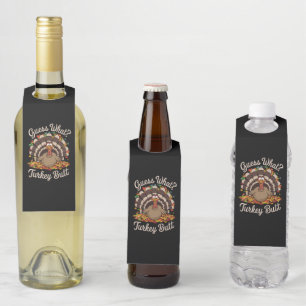 Étiquettes Pour Bouteilles Devinez quoi Cul de dinde drôle de Thanksgiving