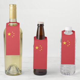 Étiquettes Pour Bouteilles Drapeau chinois