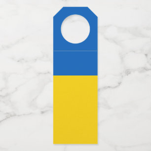 Étiquettes Pour Bouteilles Drapeau de l'Ukraine
