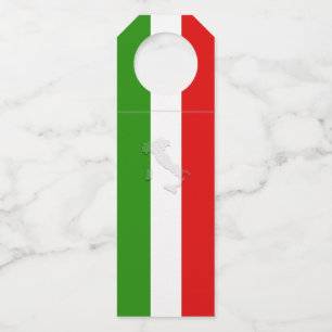 Étiquettes Pour Bouteilles Drapeau italien