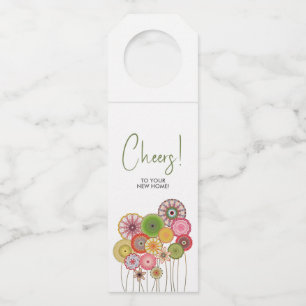 Étiquettes Pour Bouteilles Félicitations pour votre nouveau bouquet de fleurs